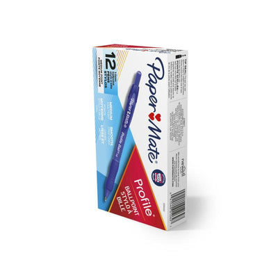 PAPER MATE Profile Ball Pen 1.0mm Blue Box of 12