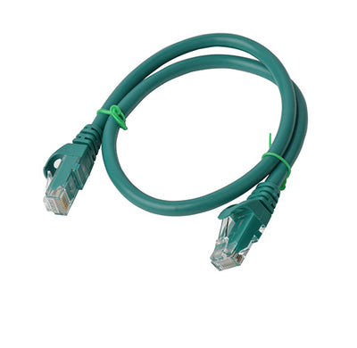 8WARE Cat6a UTP Ethernet Cable 25cm Snaglessï_Green