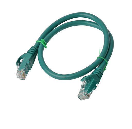 8WARE Cat6a UTP Ethernet Cable, Snaglessï_ - Green 0.5M