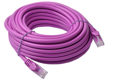 8WARE Cat6a UTP Ethernet Cable 10m Snaglessï_Purple