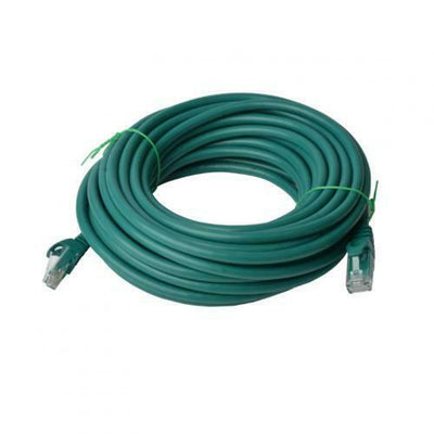 8WARE Cat6a UTP Ethernet Cable 15m Snaglessï_Green