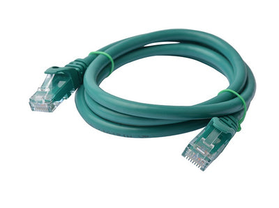 8WARE Cat6a UTP Ethernet Cable 1m Snaglessï_Green