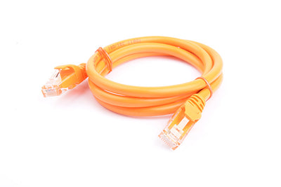 8WARE Cat6a UTP Ethernet Cable 1m Snaglessï_Orange