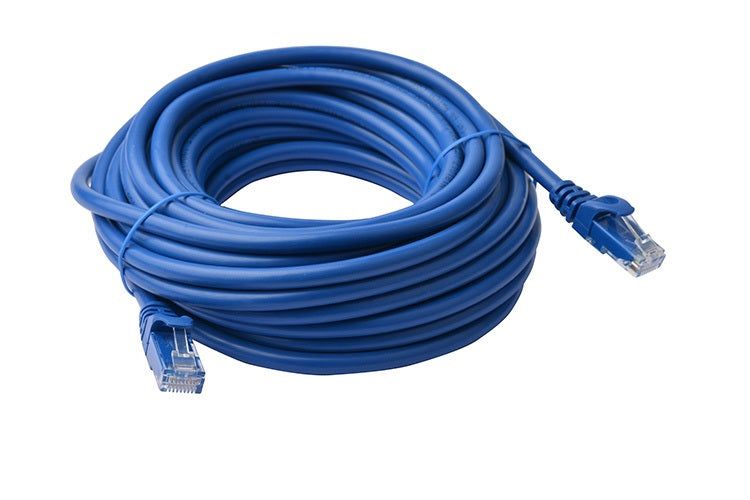 8WARE Cat6a UTP Ethernet Cable 20m Snaglessï_Blue