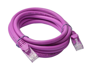 8WARE Cat6a UTP Ethernet Cable 2m Snaglessï_Purple