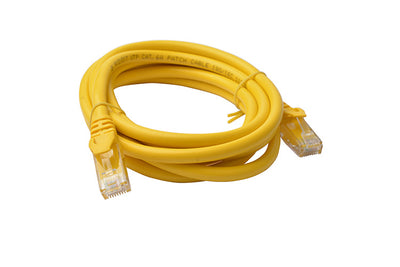 8WARE Cat6a UTP Ethernet Cable 2m Snaglessï_Yellow