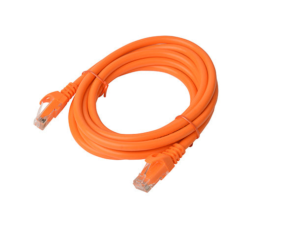 8WARE Cat6a UTP Ethernet Cable 3m Snaglessï_Orange