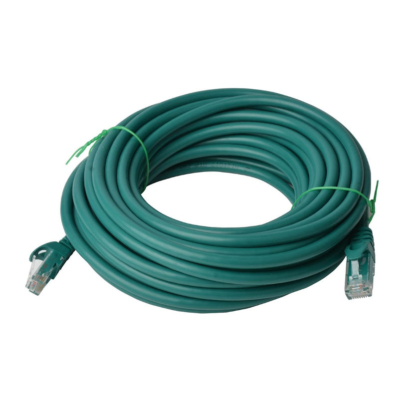 8WARE Cat6a UTP Ethernet Cable 40m Snaglessï_Green