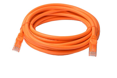 8WARE Cat6a UTP Ethernet Cable 5m Snaglessï_Orange