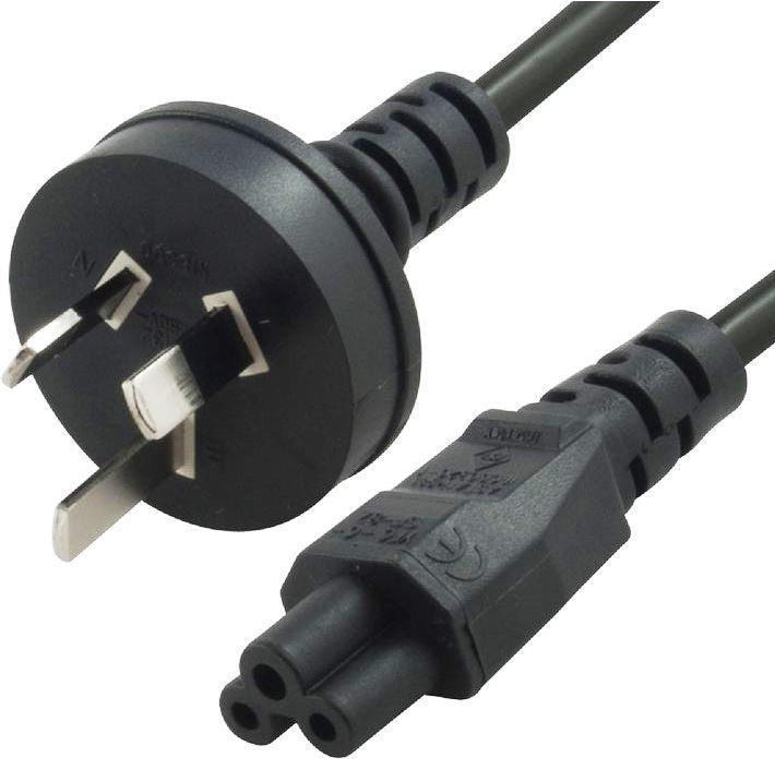 8WARE Power Cable 1m 3-Pin AU to IEC C5 Male to Female