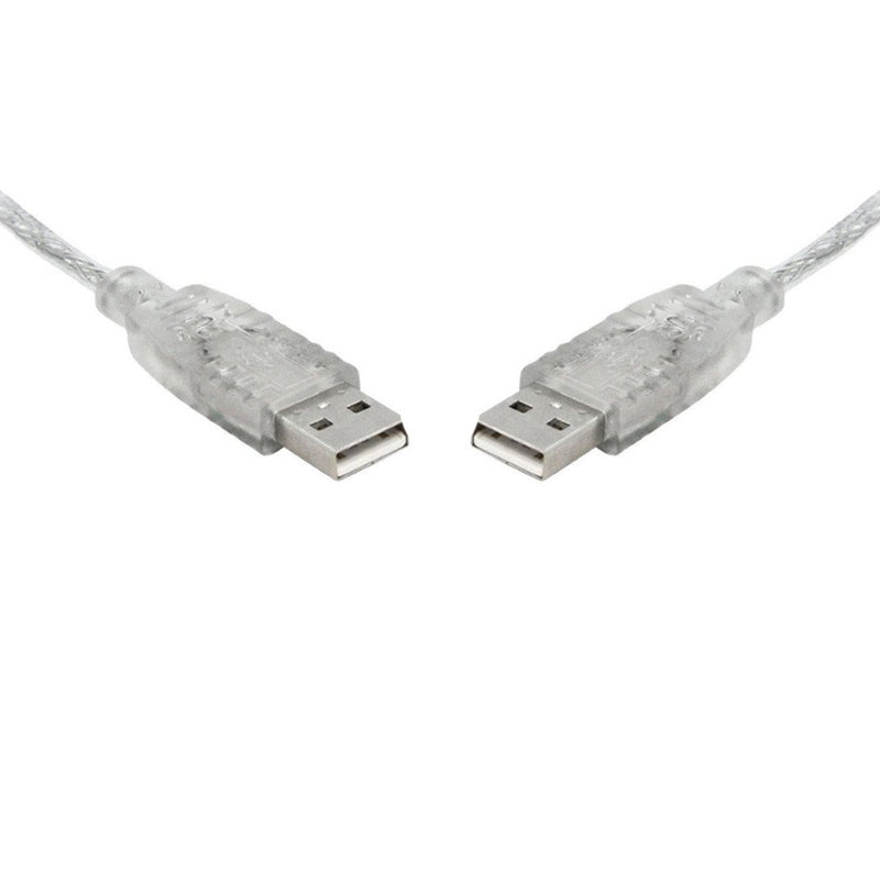 8WARE USB 2.0 Cable 2m A to A Male to Male Transparent