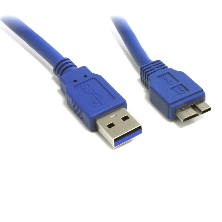 8WARE USB 3.0 Cable 1m A to Micro-USB B Male to Male Blue