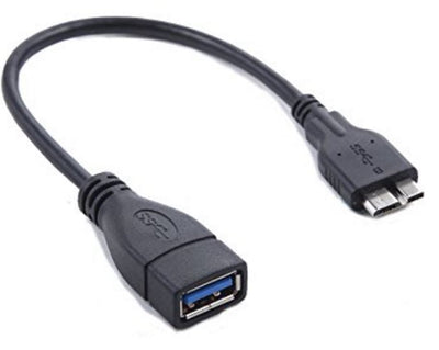 ASTROTEK USB 3.0 to Micro OTG Cable 25cm - Type A Female to 5 pins for Samsung Note White Colour