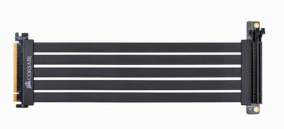 CORSAIR Premium Full-speed PCIE 3.0 X16 Bandwidth Extension Cable 300mm 90ԍ female PCIe connector Electromagnetic interference EMI shielded. Fully Flexible