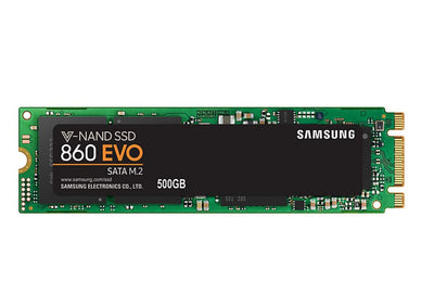 SAMSUNG 860 EVO M.2 500GB, V-NAND, (2280), SATA III 6GB/s, R/W(Max) 550MB/s/520MB/s,98K/90K IOPS, 300TBW,
