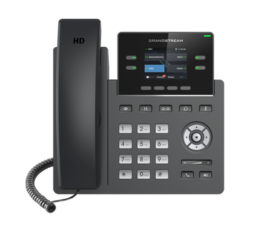GRANDSTREAM GRP2612P 4 Line IP Phone, 2 SIP Accounts, 320x240 Colour Screen, HD Audio, Powerable Via POE