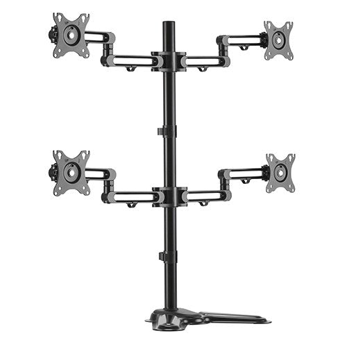 Brateck Quad Monitor Premium Articulating Aluminum Monitor Stand Fit Most 17&
