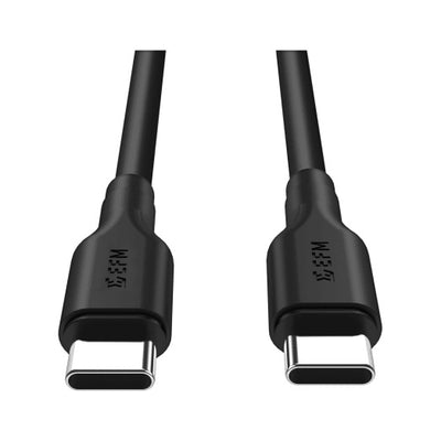 FORCE TECHNOLOGY Type-C to Type-C Charge Cable 2M - Black EFPC2CU932BLA, Optimal Charge and Data Speeds, Optimal Charge and Sync, 360ԍ Rotatable Cable