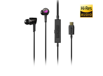 ASUS ROG CETRA RGB In-ear Gaming Headphones with Microphone, Active Noise Cancellation USB-C, PC, MAC, Mobile and Nintendo Switch