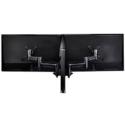 Atdec Atdec AWM Dual Monitor Arm Solution - 460mm Articulating Arms, 400mm Post, F-Cfamp, Black