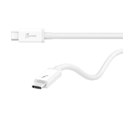 J5create JTCX02 Thunderbolt 3 Cable 100cm - USB-C to USB-C, Up to 20 Gbps, Max 100 Watts/5 Amps