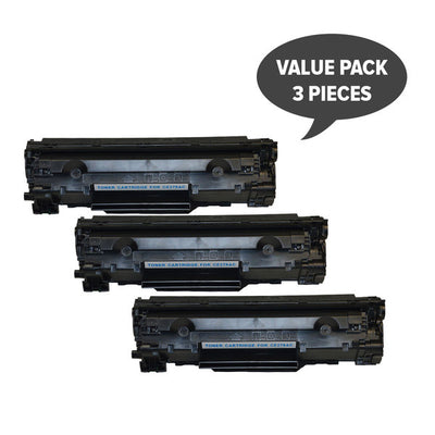 HP Compatible CE278 HP 78A Cart326 Black Generic Toner Set of 3