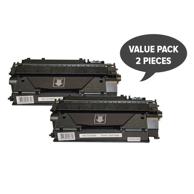 HP Compatible CF280X #80x Premium Generic Toner X 2