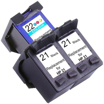 HP Compatible 21XL Remanufactured Inkjet Cartridge Set 2 3 Ink Cartridges
