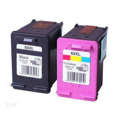 HP Compatible 60XL Remanufactured Inkjet Cartridge Set 1 2 Cartridges