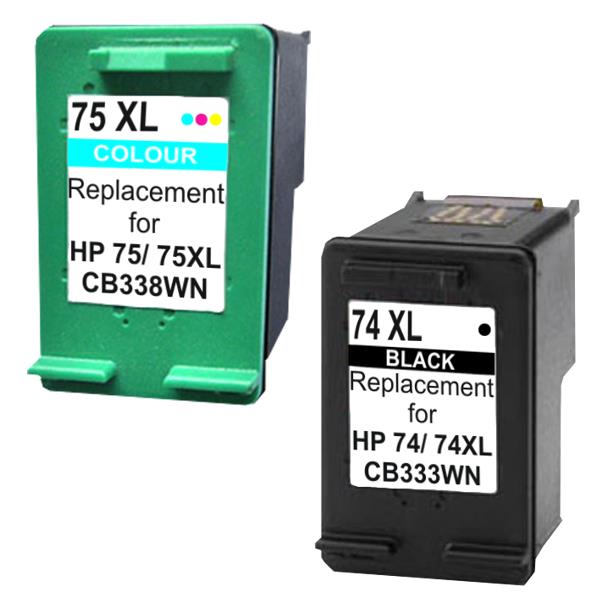 HP Compatible 74XL Compatible Inkjet Cartridge Set 
