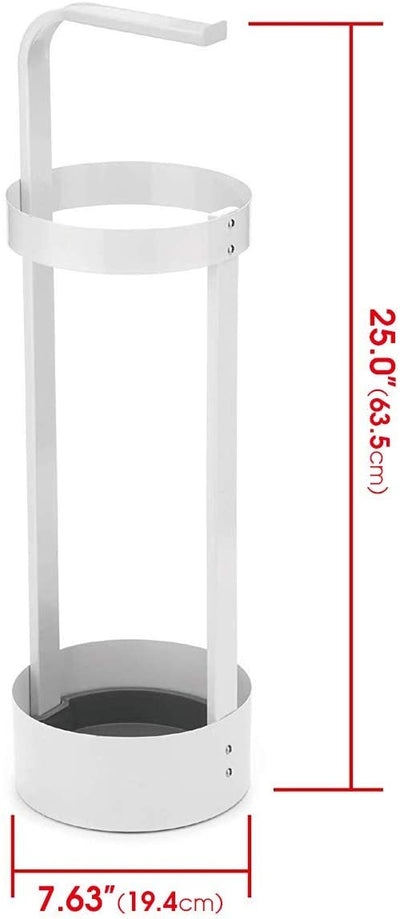 White Steel Umbrella Stand