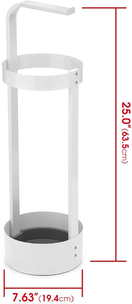 White Steel Umbrella Stand