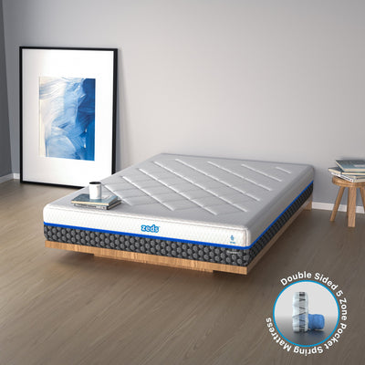 Z4 Queen Mattress Hybrid 5 zone Pocket Spring Cool Gel Memory Foam