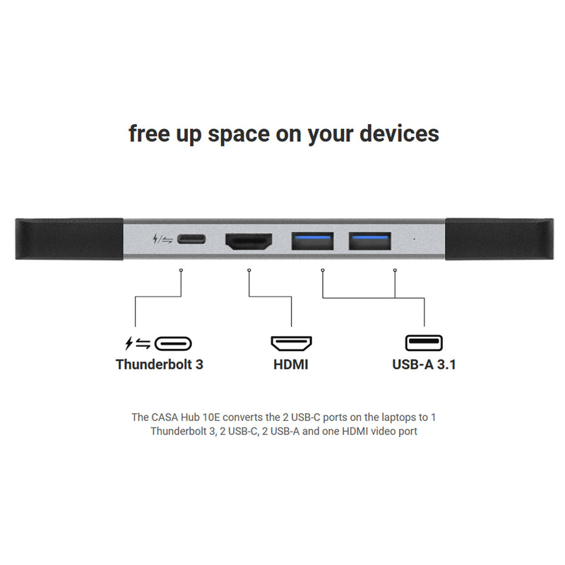 Adam Elements CASA HUB 10E SUPER DOCK USB-C TB3 8K HDMI Macbook Laptop