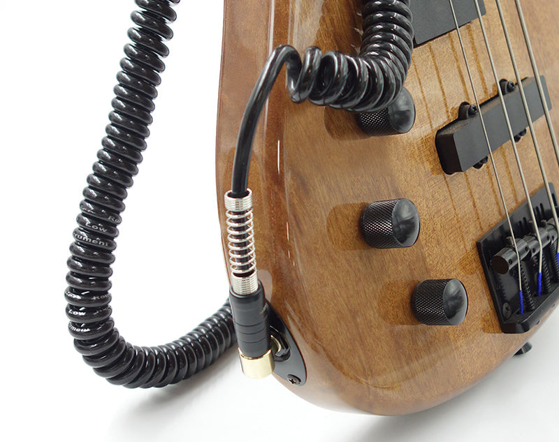 Precision Audio 5 Pack 1/4" To 1/4" 6.35mm Deluxe Coil Studio Guitar Lead Straight to Straight GLEADC10 10m