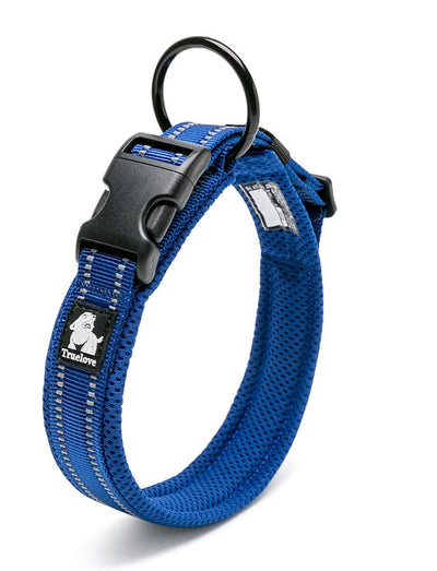 Heavy Duty Reflective Collar Royal Blue 2XS