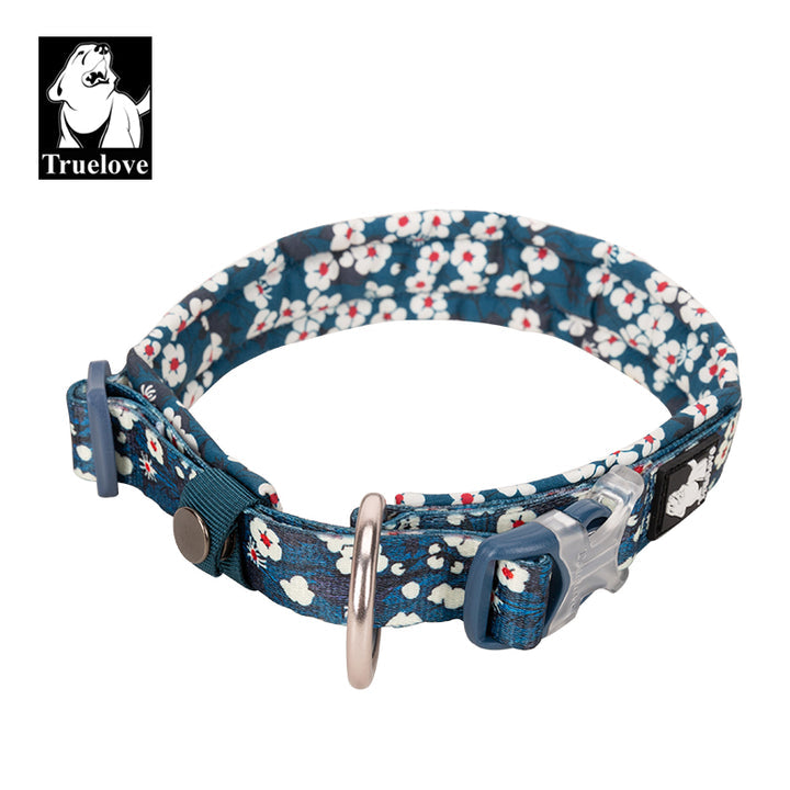 Floral Collar Saxony Blue XS