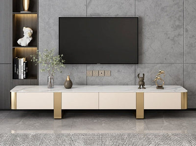 Berkley Ceramic Entertainment Unit/TV Stand/Ceramic top/ MDF shelves and cabinets