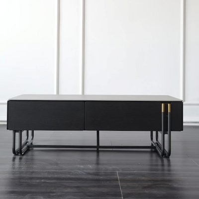 ELLA Modern Coffee Table-120cm Ceramic Top/ Smoke Brown Ash