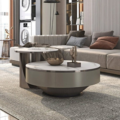 Berkley Nesting Coffee Table Set/Glossy Ceramic top/ Modern