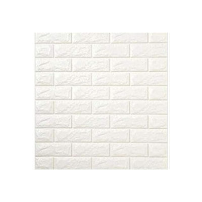 10PCS 3D Foam White Brick Self Adhesive Home Wallpaper Panels 60 x 60cm