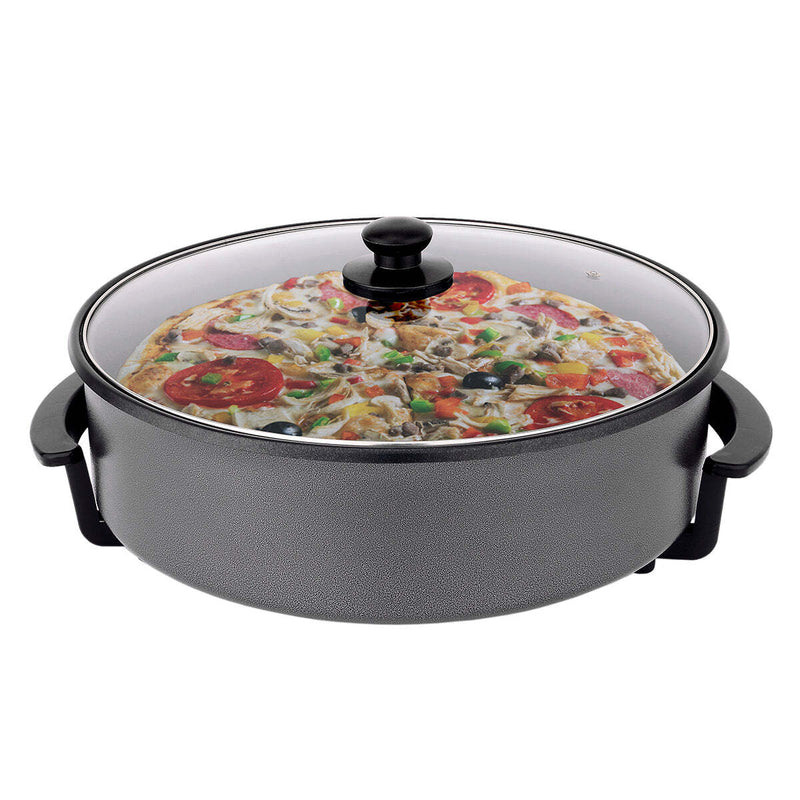 Non-Stick Electric Fry Pan 38cm Diameter, 240C Max - Dark Grey