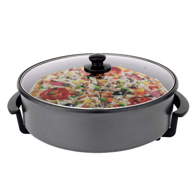 Non-Stick Electric Fry Pan 38cm Diameter, 240C Max - Dark Grey