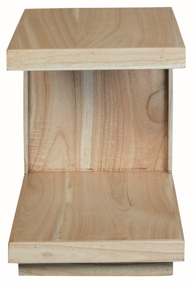 Oscar Solid Mindi Lamp Table (Natural)
