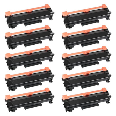 Compatible Premium 10 x TN2450 Black Toner Cartridge - for use in Brother Printers