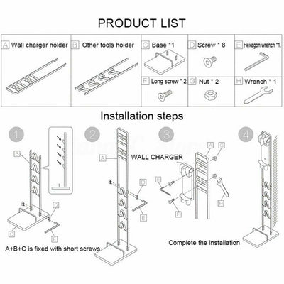 Freestanding Cordless Vacuum Cleaner Stand Rack Holder For Dyson V6 7 V8 V10 V11