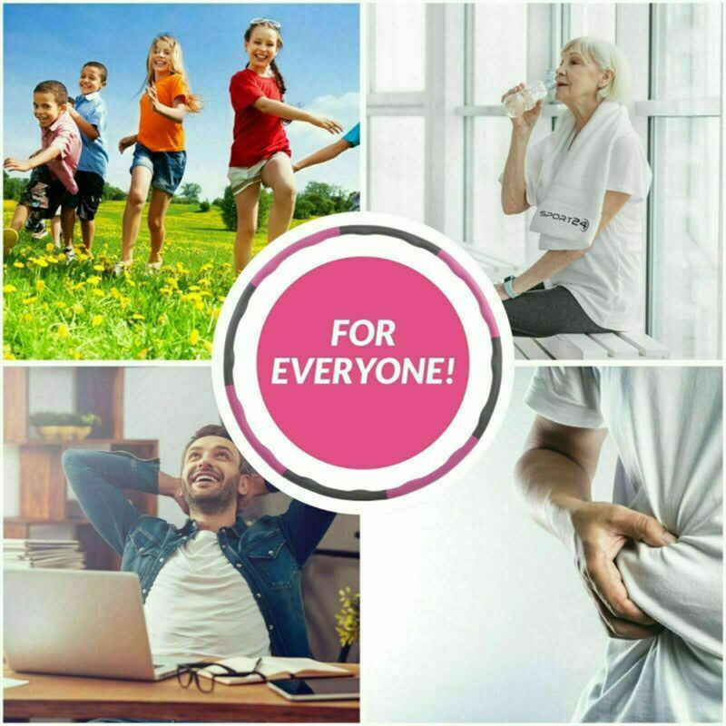 100CM Foam Padded Weighted Waist Fitness Hula Hoop Body Massage Exercise Hoola