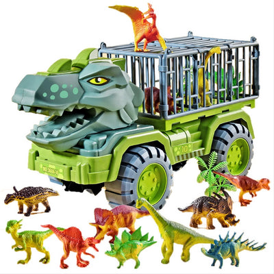 Dinosaur Truck Toy Transport Car Toy Inertial Cars Carrier Vehicle Gift Kids