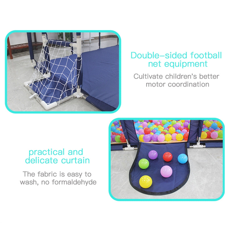 Gate Ruler Playmat Baby Playpen Child Play Mat Interactive Safety Gate Slide Fence Game 1 ...