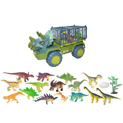 Dinosaur Truck Toy Transport Car Toy Inertial Cars Carrier Vehicle Gift Kids